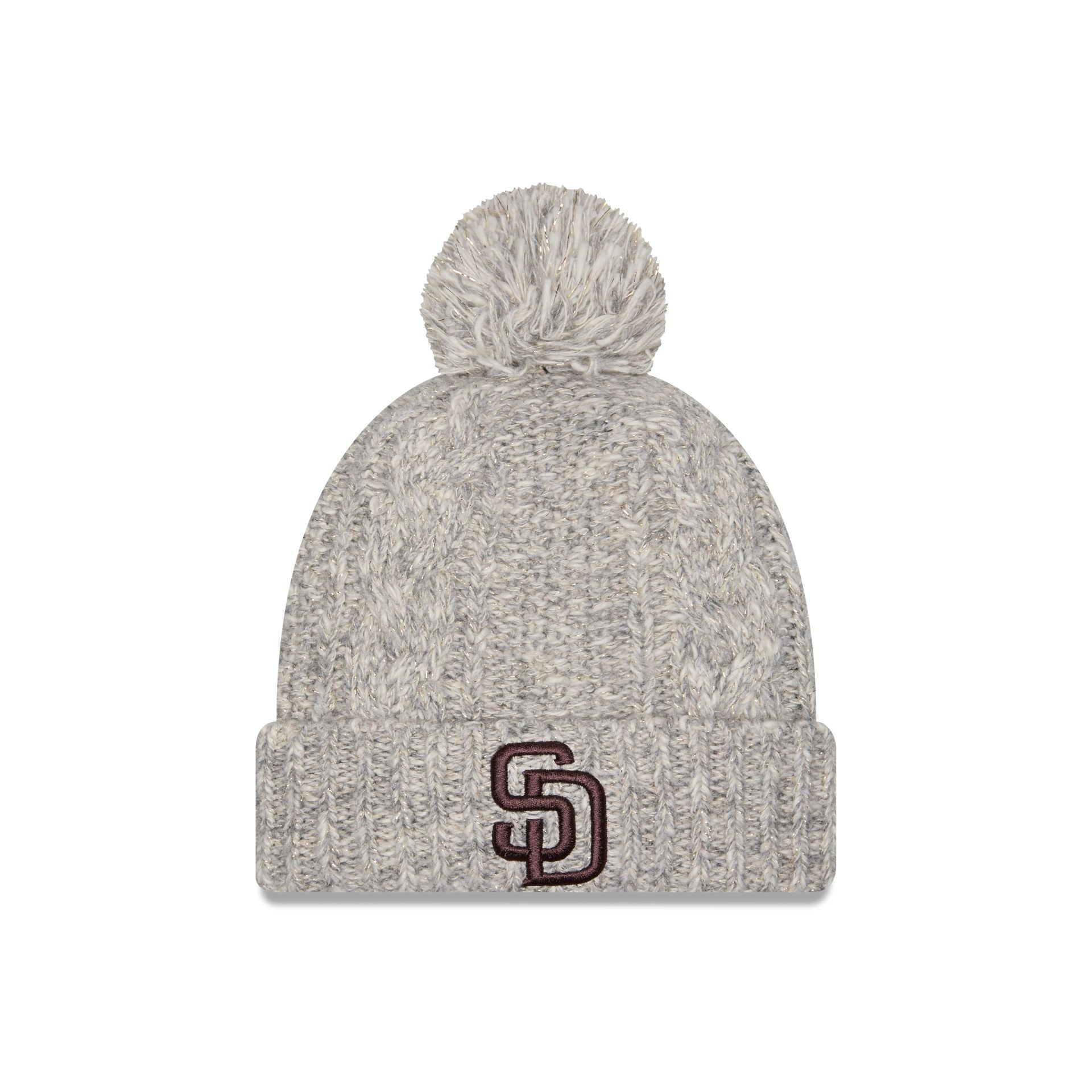 San Diego Padres Shimmer Pom Knit Hat