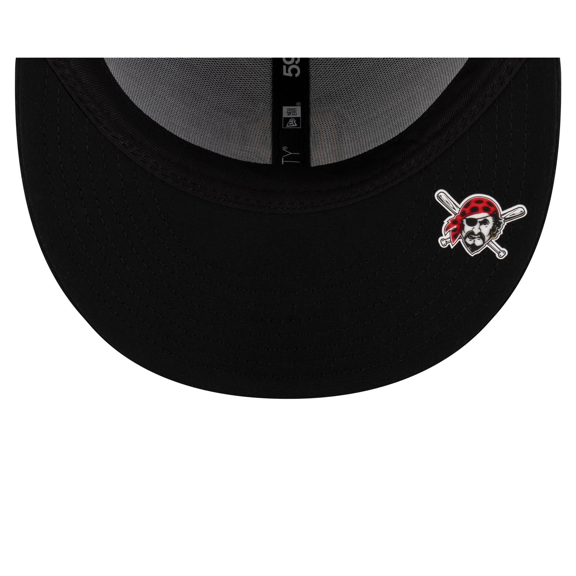 Pittsburgh Pirates 2025 Clubhouse Alt Black 59FIFTY Fitted Hat