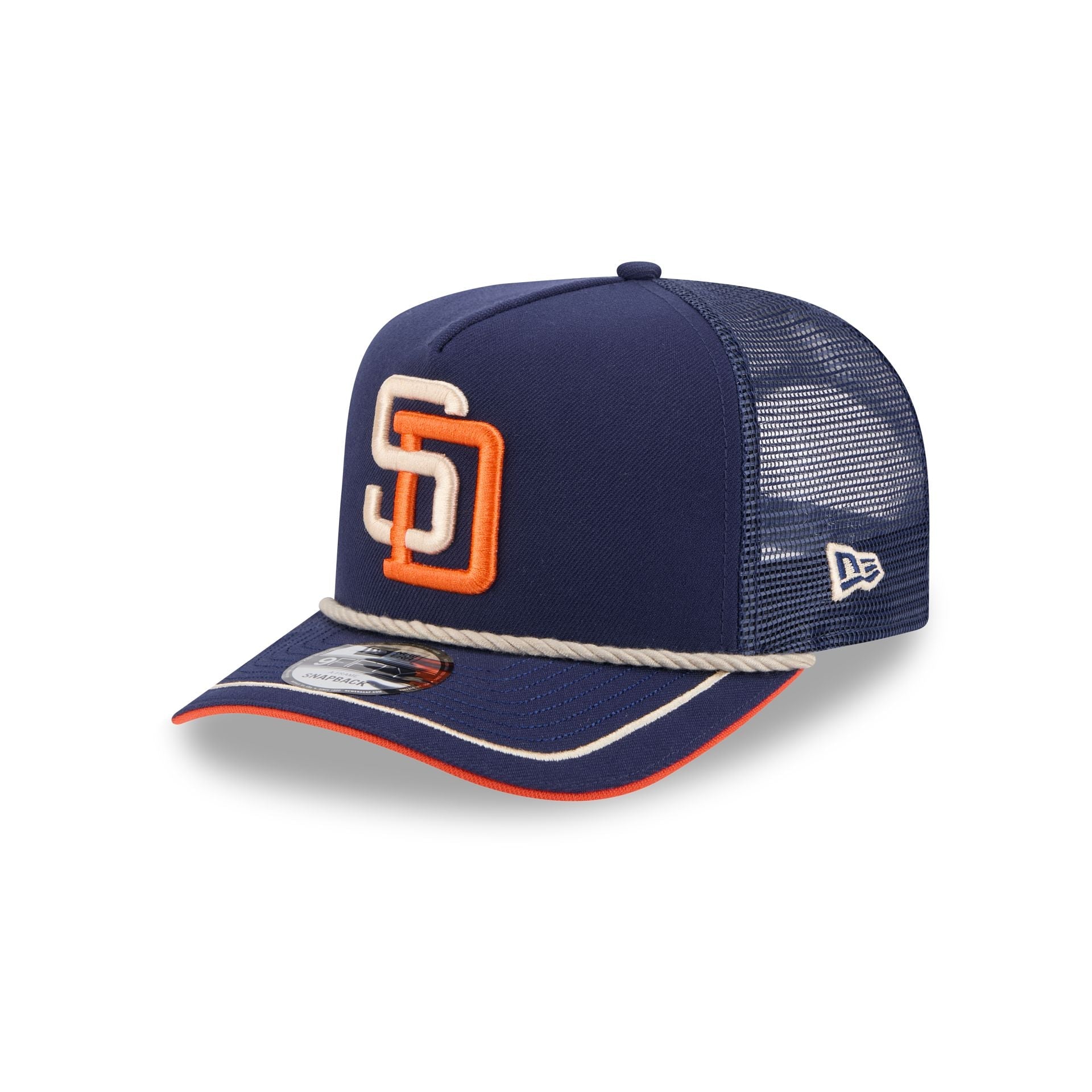 San Diego Padres Vintage Team Rope 9FIFTY A-Frame Trucker