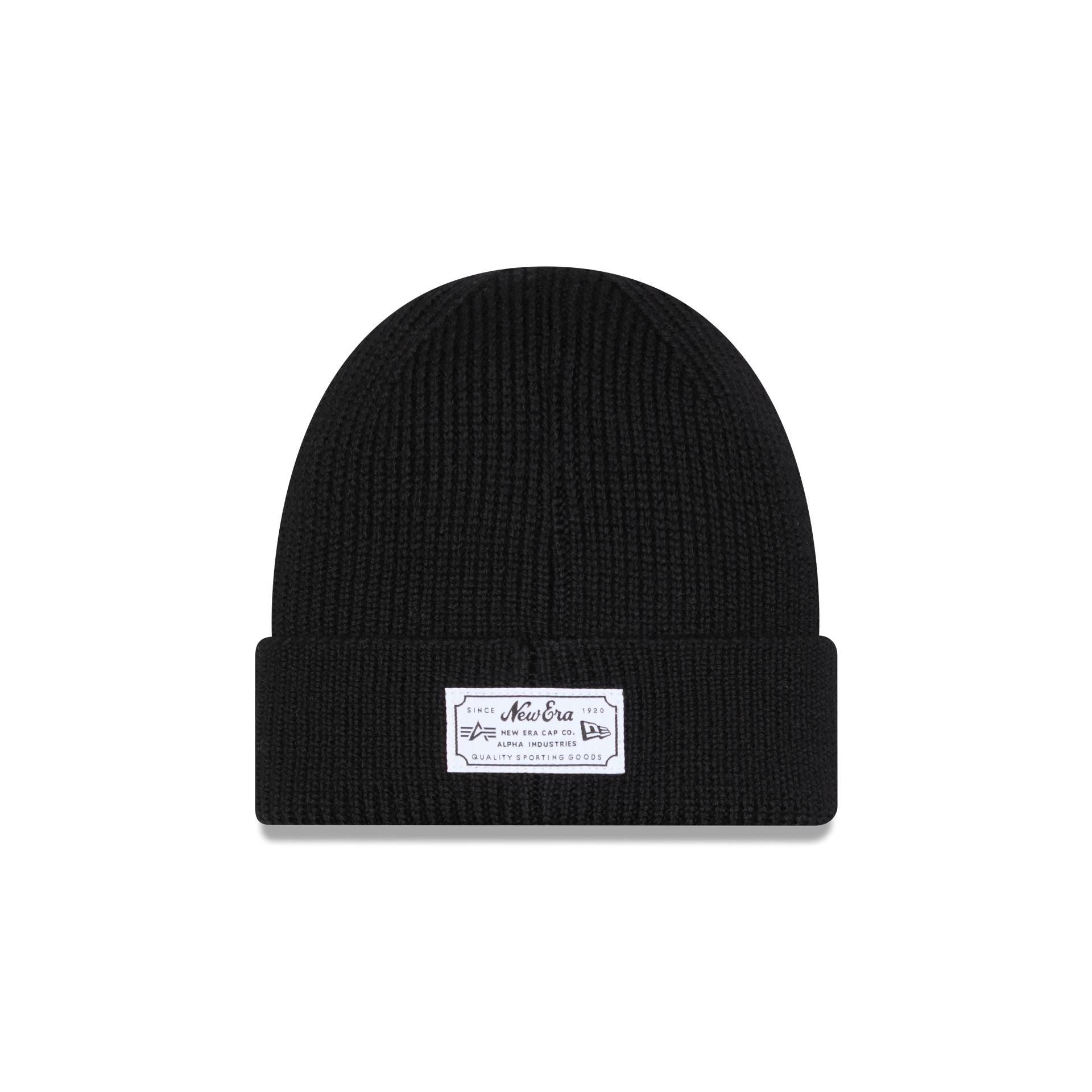 Alpha Industries x New York Yankees Black Cuff Knit Hat