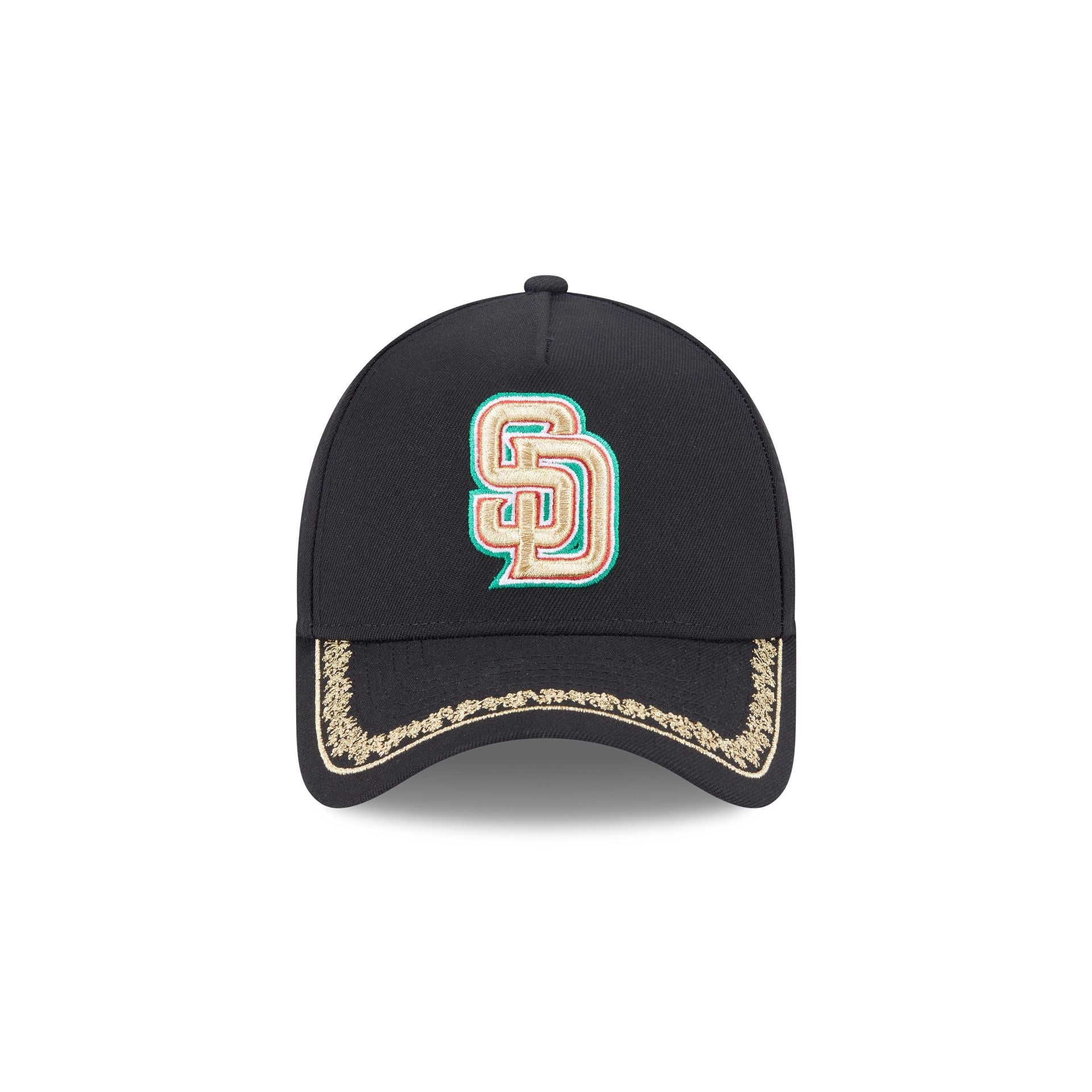 San Diego Padres Ornate Visor 9FORTY A-Frame Snapback Hat