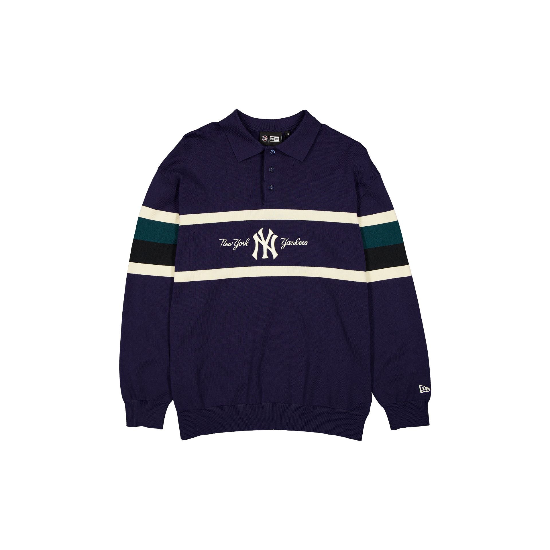 New York Yankees Navy Knit Rugby Shirt