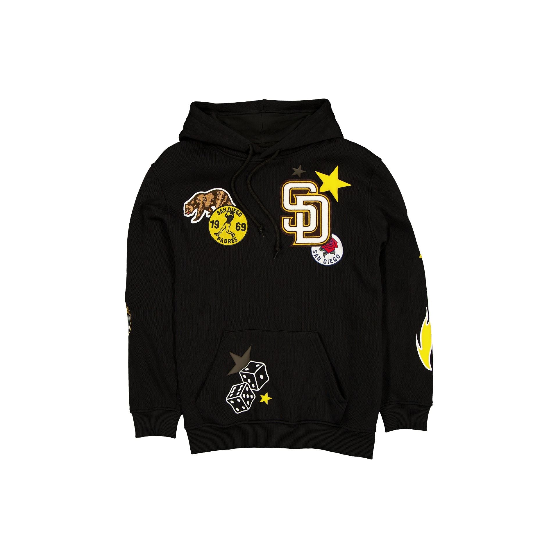 San Diego Padres Uptown Threads Black Hoodie