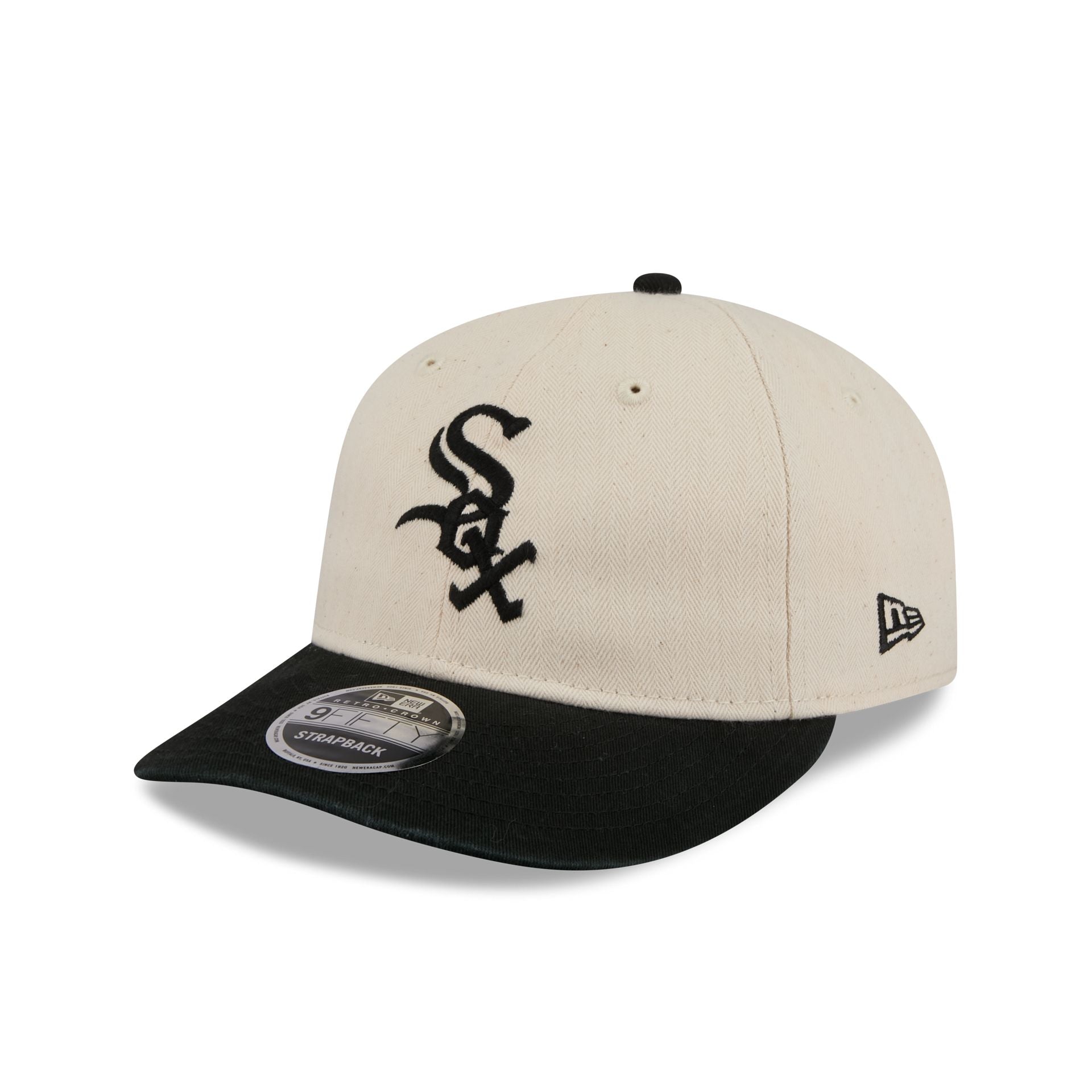 Chicago White Sox Three Looms Americana Herringbone Retro Crown 9FIFTY Adjustable Hat