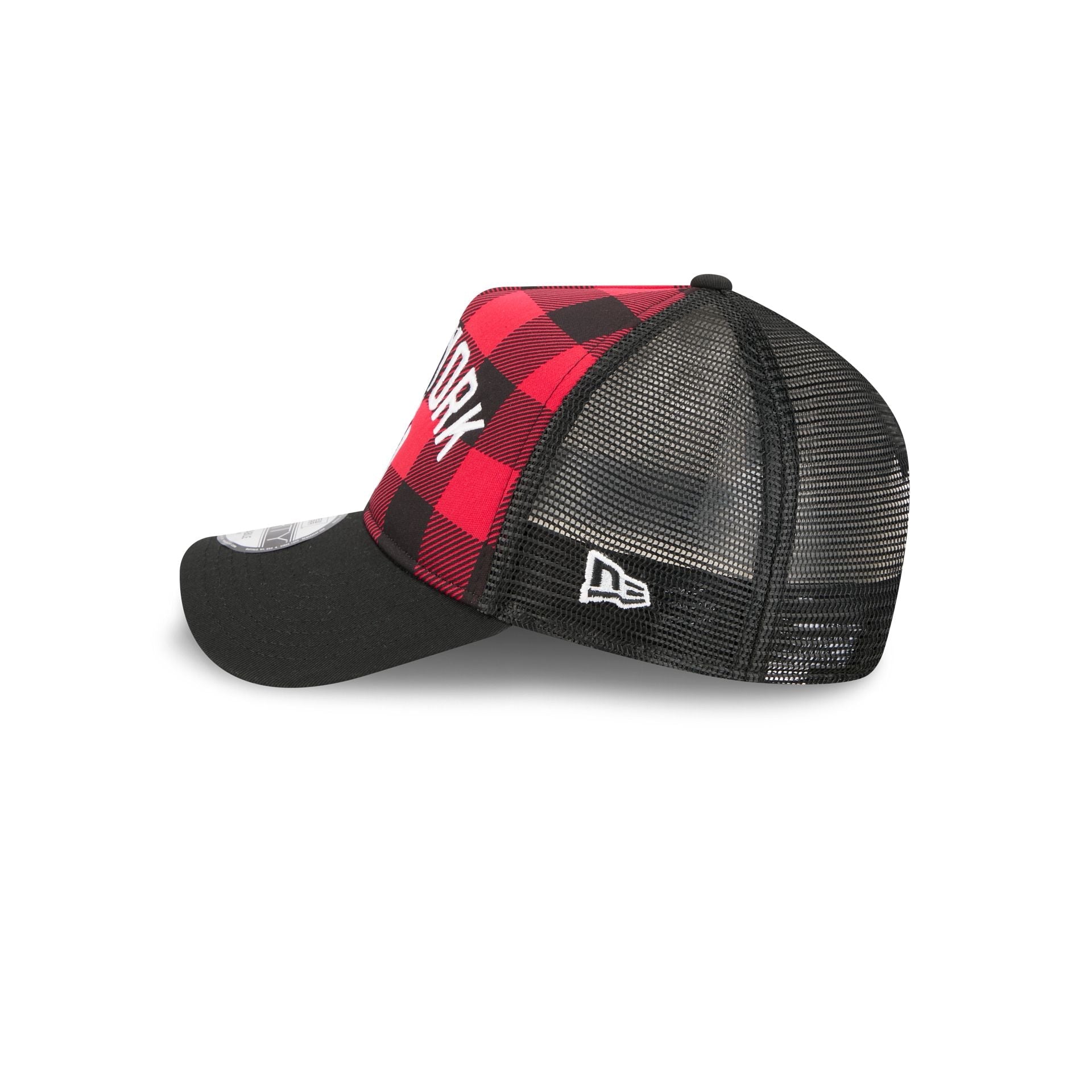 New York Yankees Evergreen Check 9FORTY A-Frame Trucker Hat