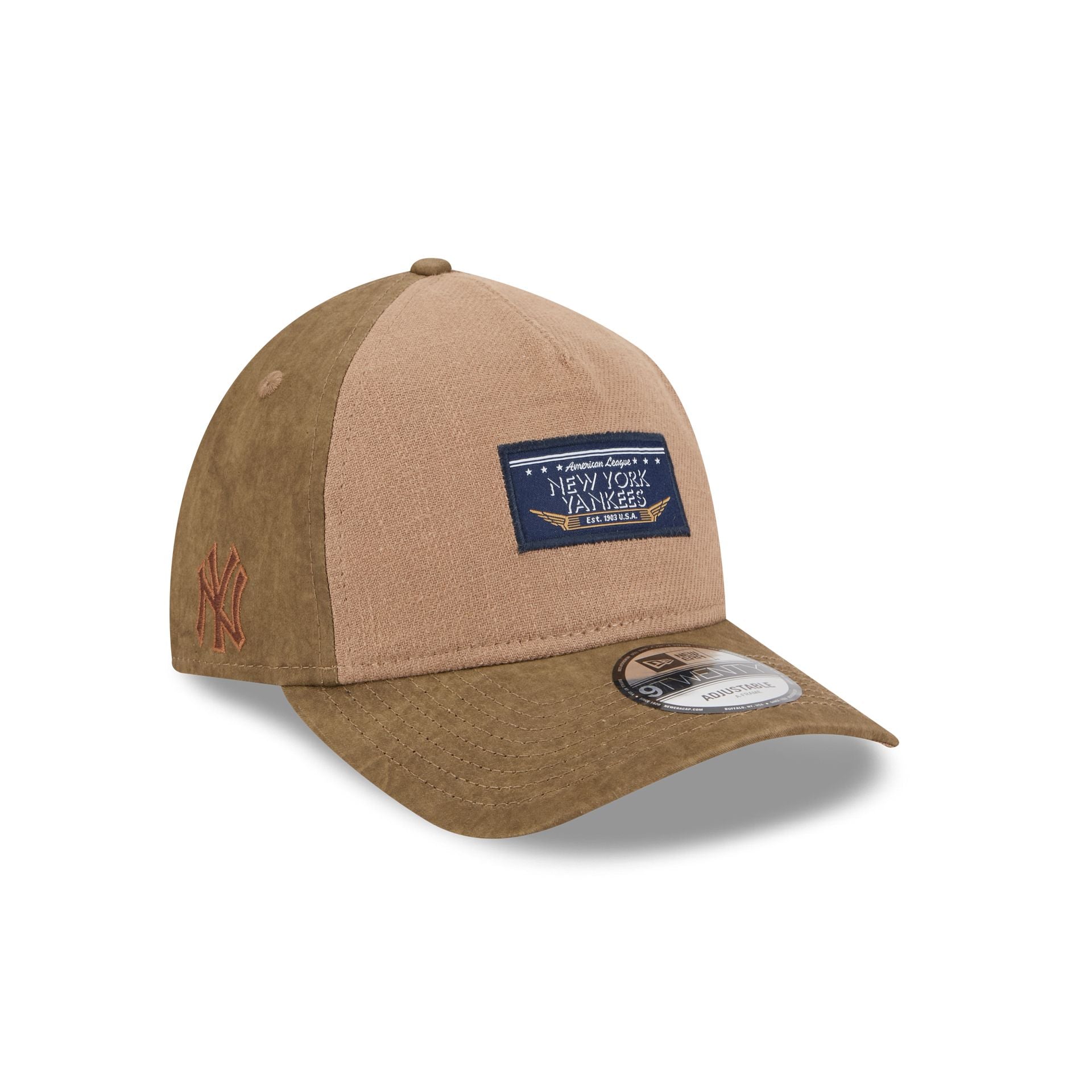 New York Yankees Utility Linen 9TWENTY A-Frame Adjustable Hat