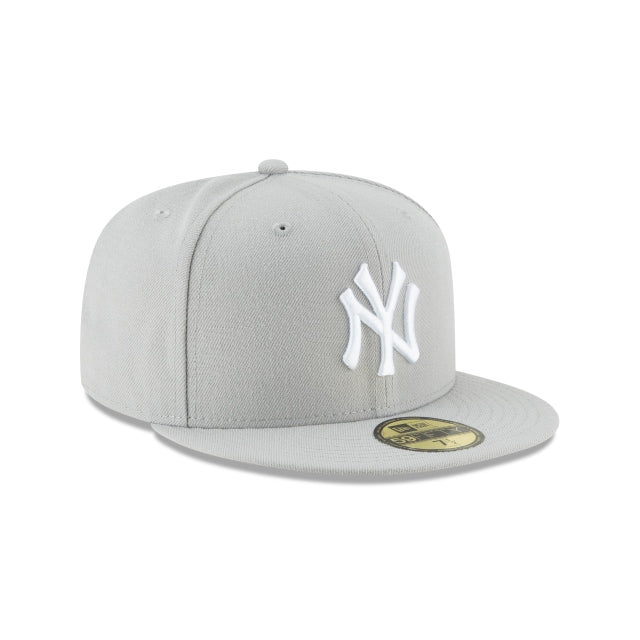 New York Yankees Gray Basic 59FIFTY Fitted Hat