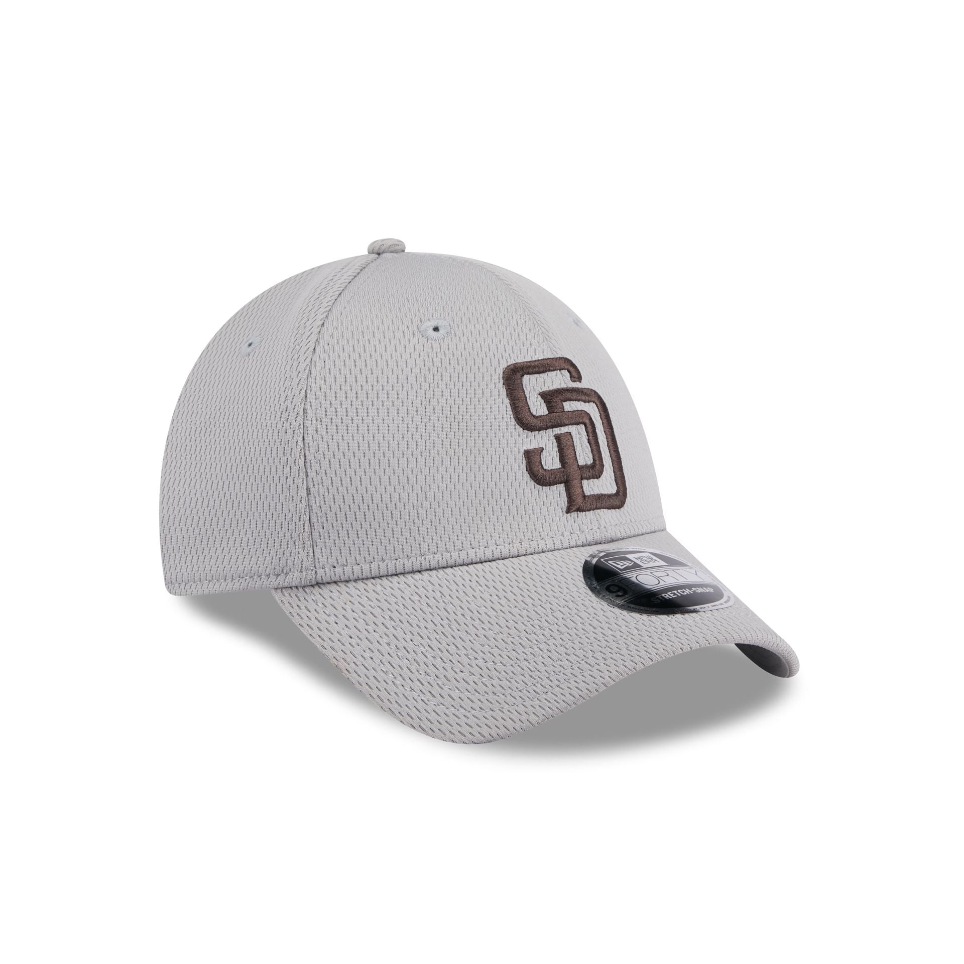 San Diego Padres Gray 9FORTY Stretch-Snap Hat