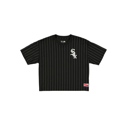 Chicago White Sox Throwback Women's Cropped Pinstripe T-Shirt