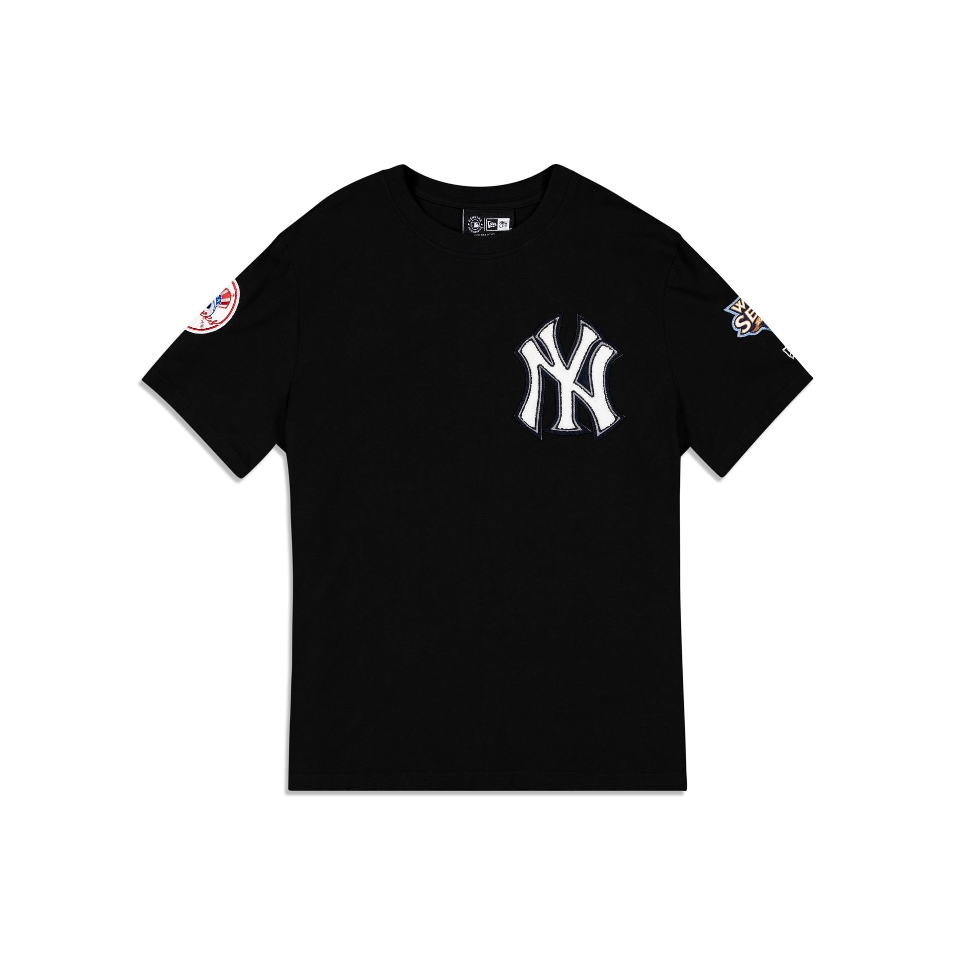 New York Yankees Logo Select Color Flip Black T-Shirt