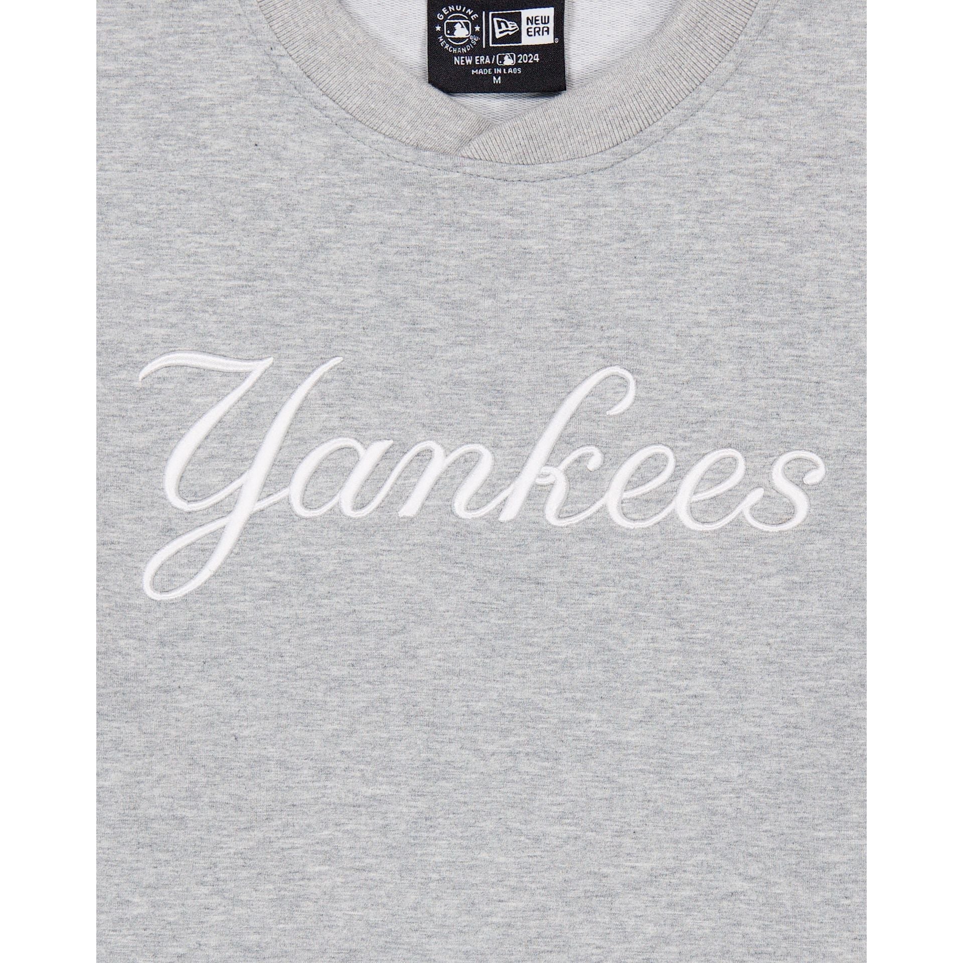 New York Yankees Gray Logo Select Crewneck