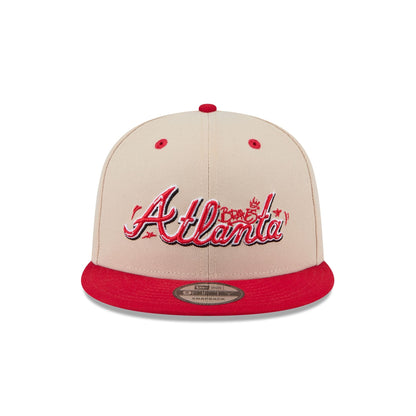 Atlanta Braves Team Art 9FIFTY Snapback Hat