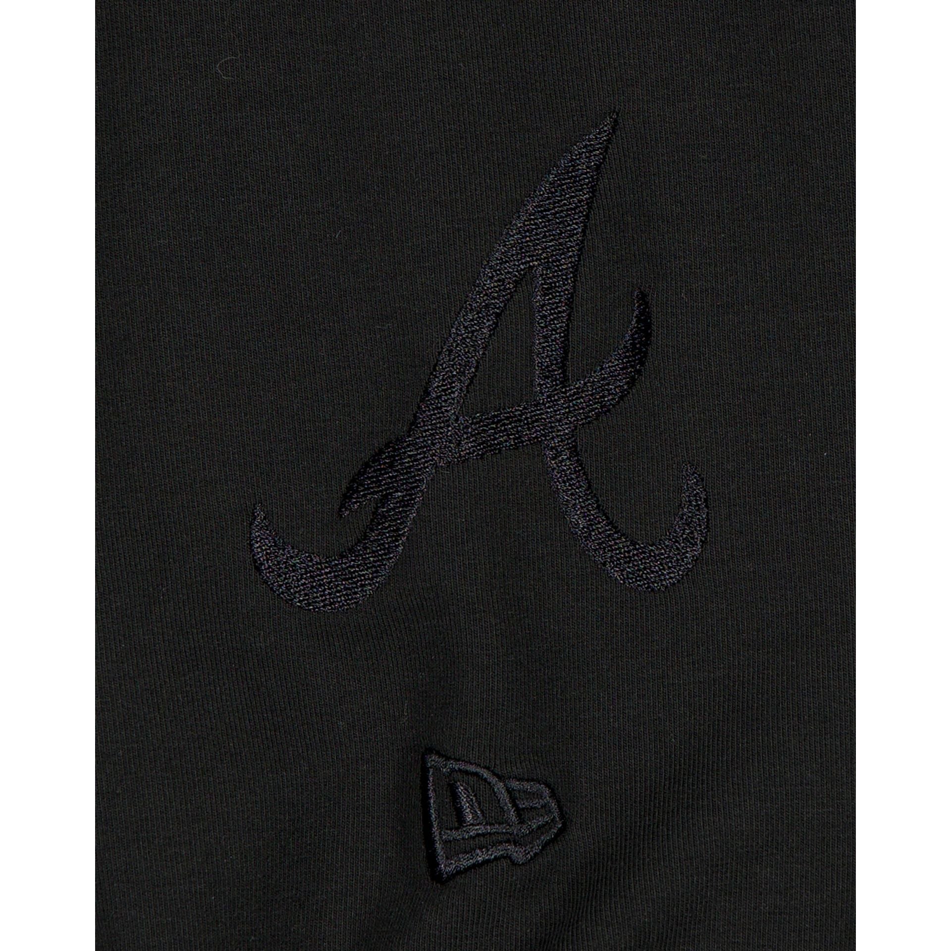 Atlanta Braves Black on Black Logo Select Hoodie