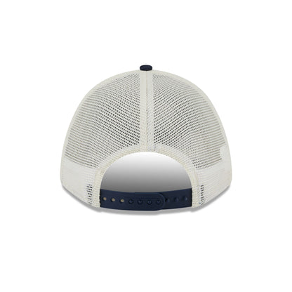 Atlanta Braves Chrome Arch 9FORTY M-Crown A-Frame Trucker Hat