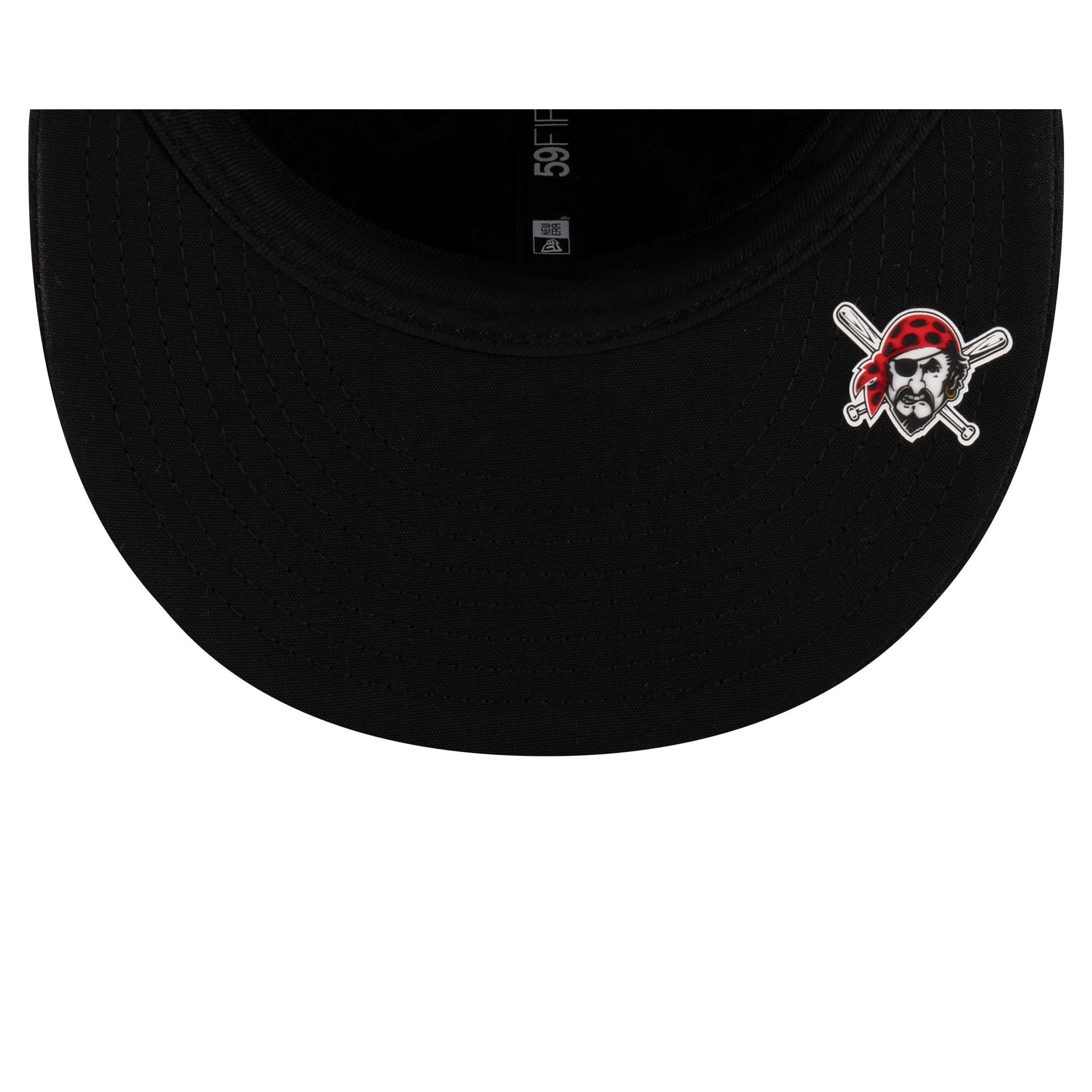 Pittsburgh Pirates 2025 Clubhouse Black 59FIFTY Fitted Hat