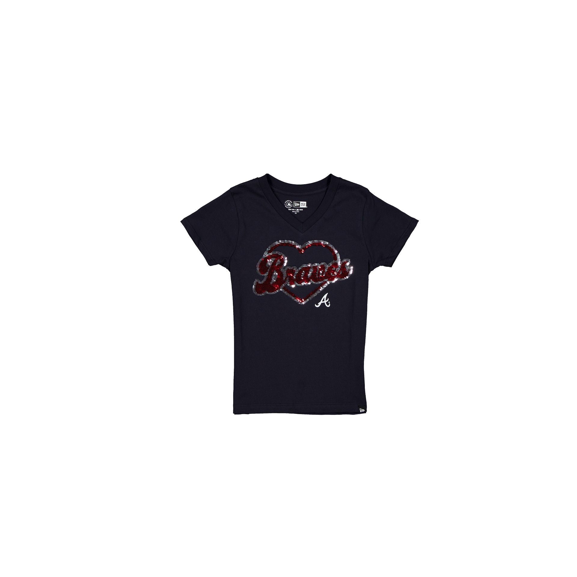 Atlanta Braves Sparkle Girls T-Shirt