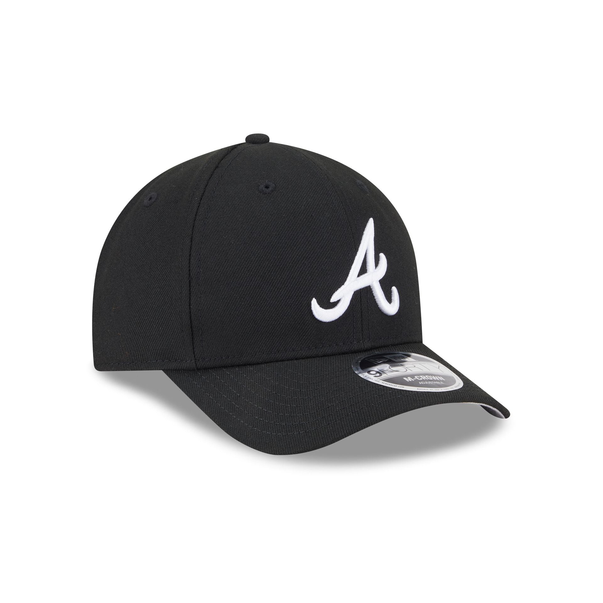 Atlanta Braves Black Authentic Collection 9FORTY M-Crown Snapback Hat