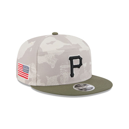 Pittsburgh Pirates Armed Forces Day 2025 Split Panel 9FIFTY Snapback Hat
