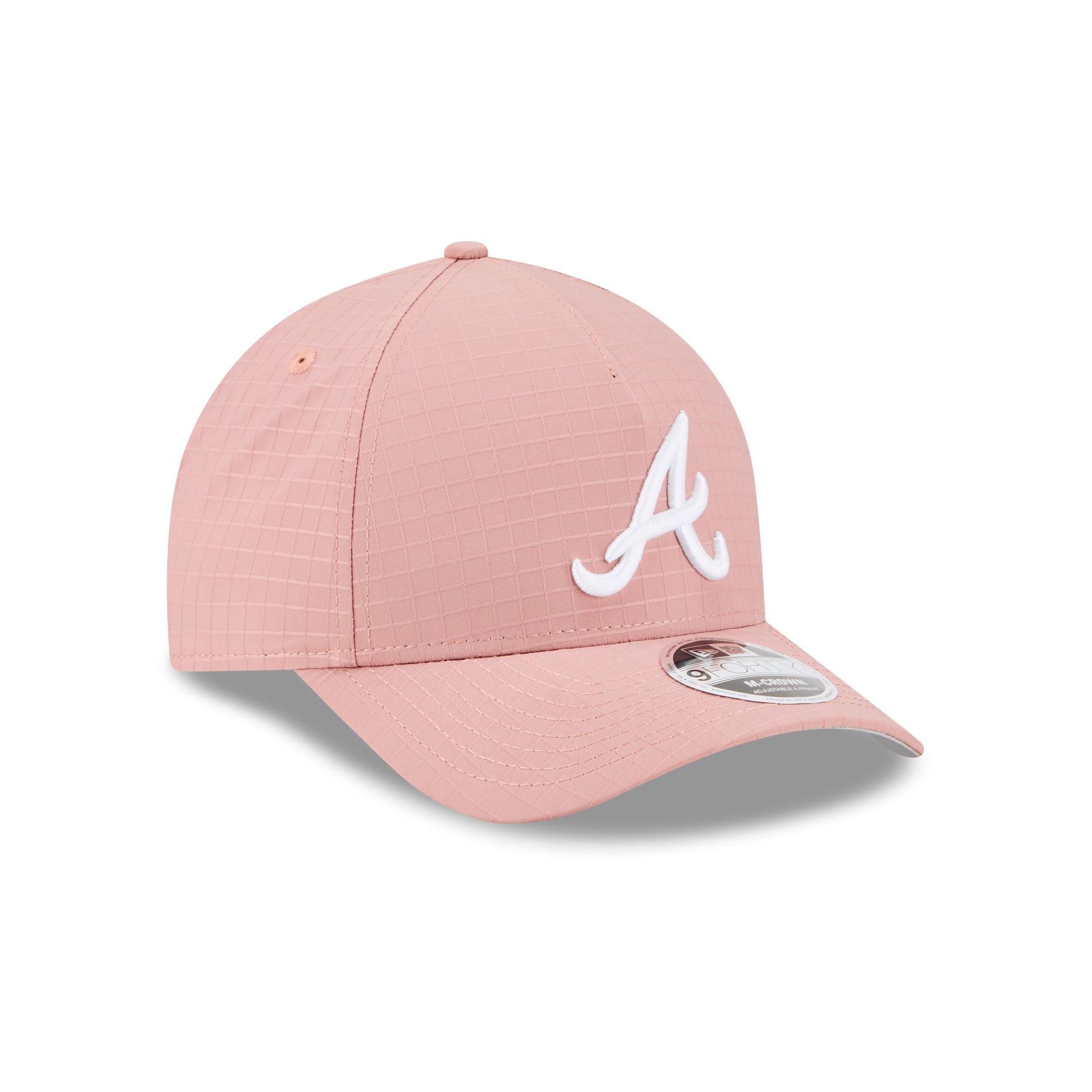 Atlanta Braves Pink Ripstop 9FORTY M-Crown A-Frame Snapback Hat