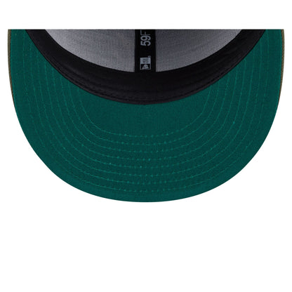 Atlanta Braves Tonal Florals Olive 59FIFTY Fitted Hat