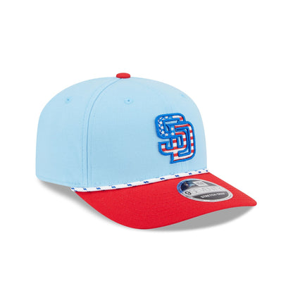 San Diego Padres Independence Day 2025 9SEVENTY Stretch-Snap Hat