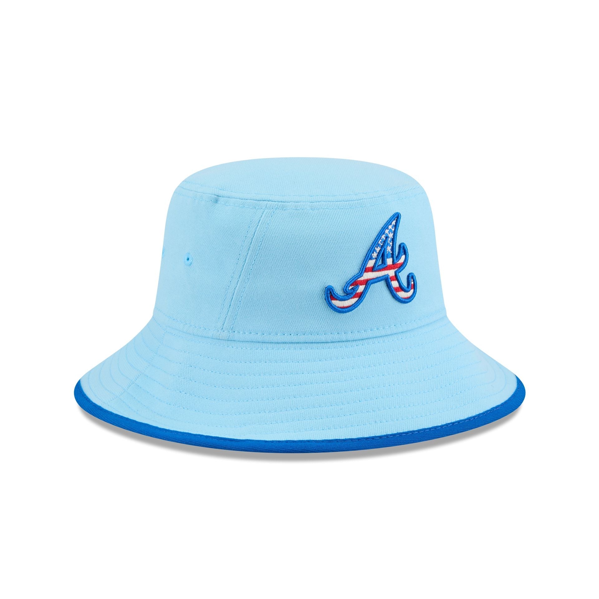 Atlanta Braves Independence Day 2025 Stretch Bucket Hat
