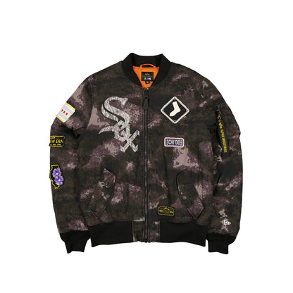 Alpha Industries x Chicago White Sox Black Camo MA-1 Bomber Jacket