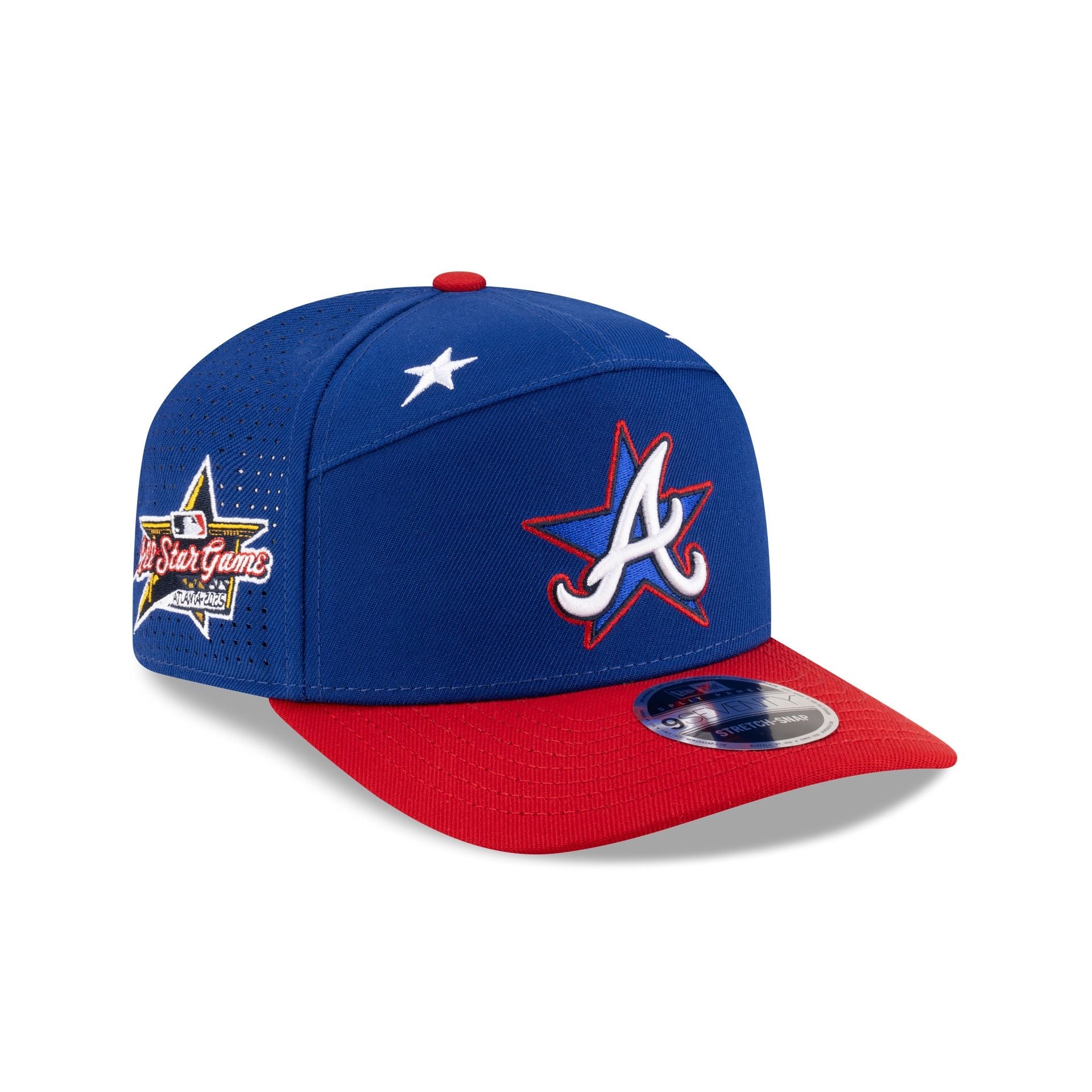 Atlanta Braves 2025 All-Star Game Workout Split Panel 9SEVENTY Stretch-Snap Hat