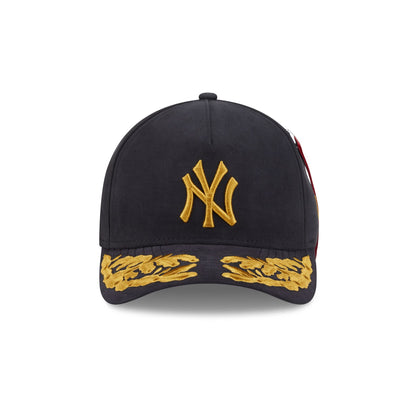 Alpha Industries x New York Yankees Black 9FORTY M-Crown A-Frame Snapback Hat