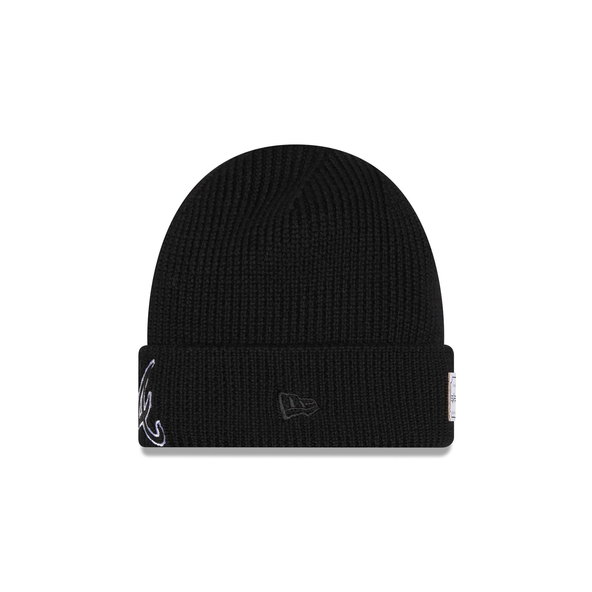 Alpha Industries x Atlanta Braves Black Cuff Knit Hat