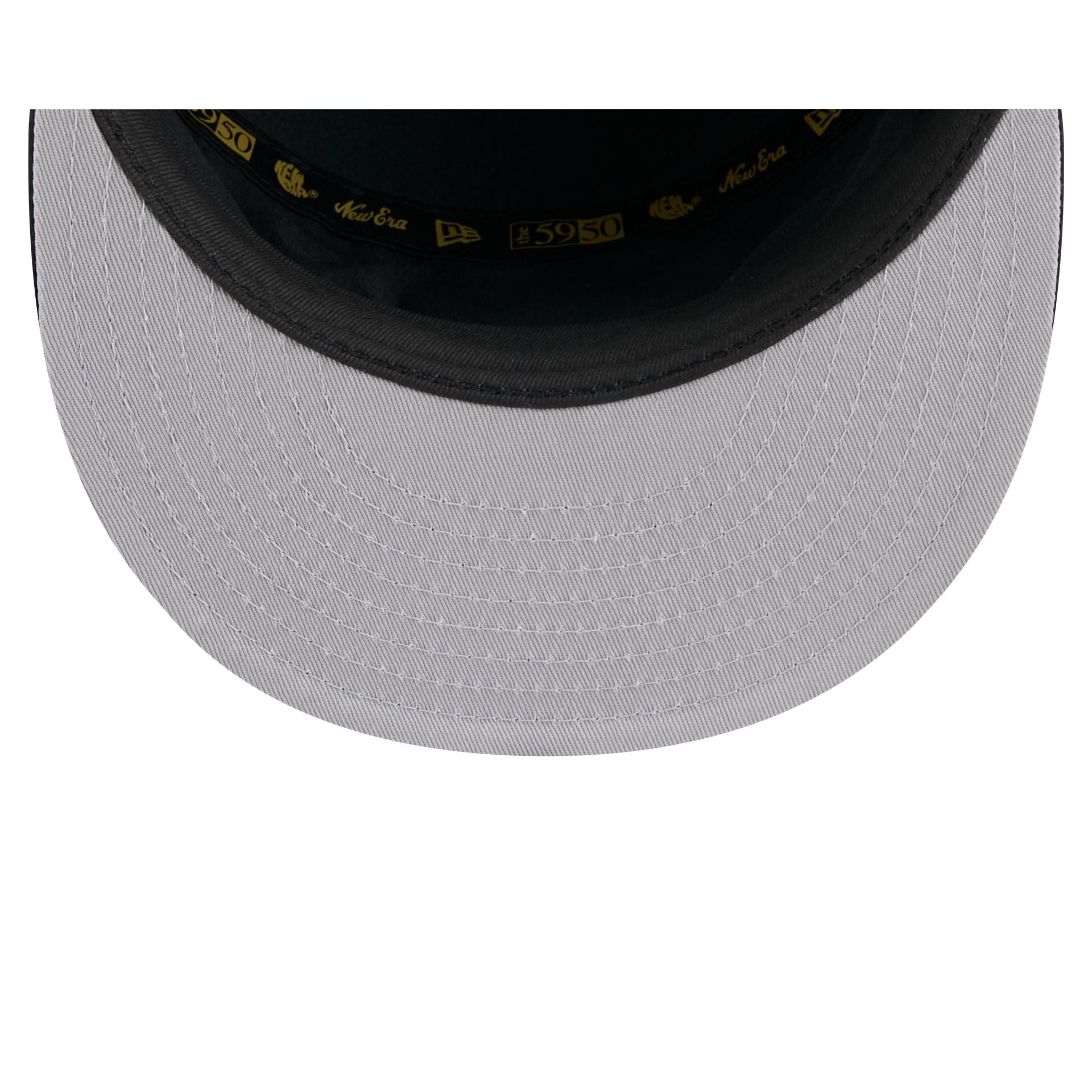 Atlanta Braves Black Poly Rope Split Panel 59FIFTY Fitted Hat