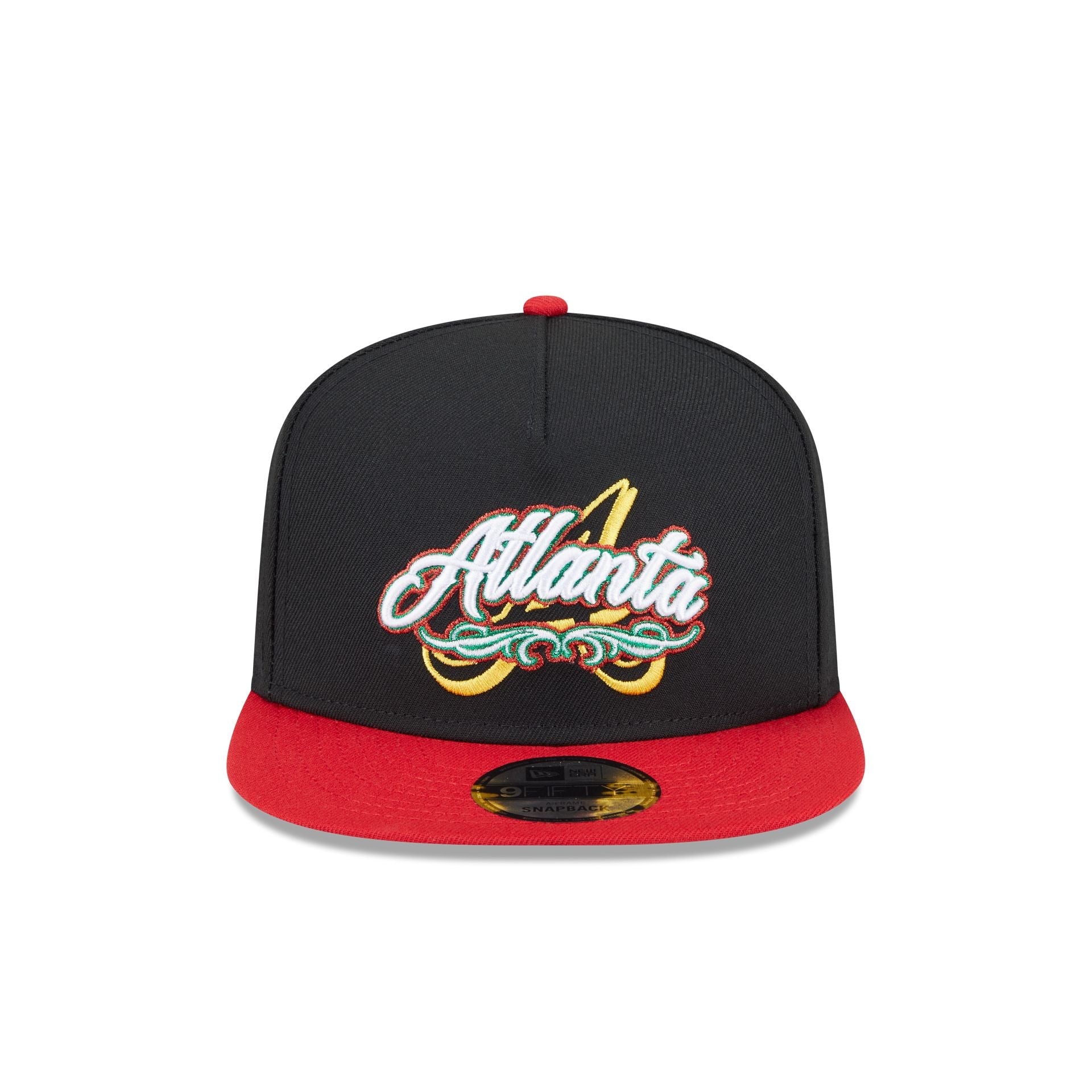 Atlanta Braves City Script 9FIFTY A-Frame Snapback Hat