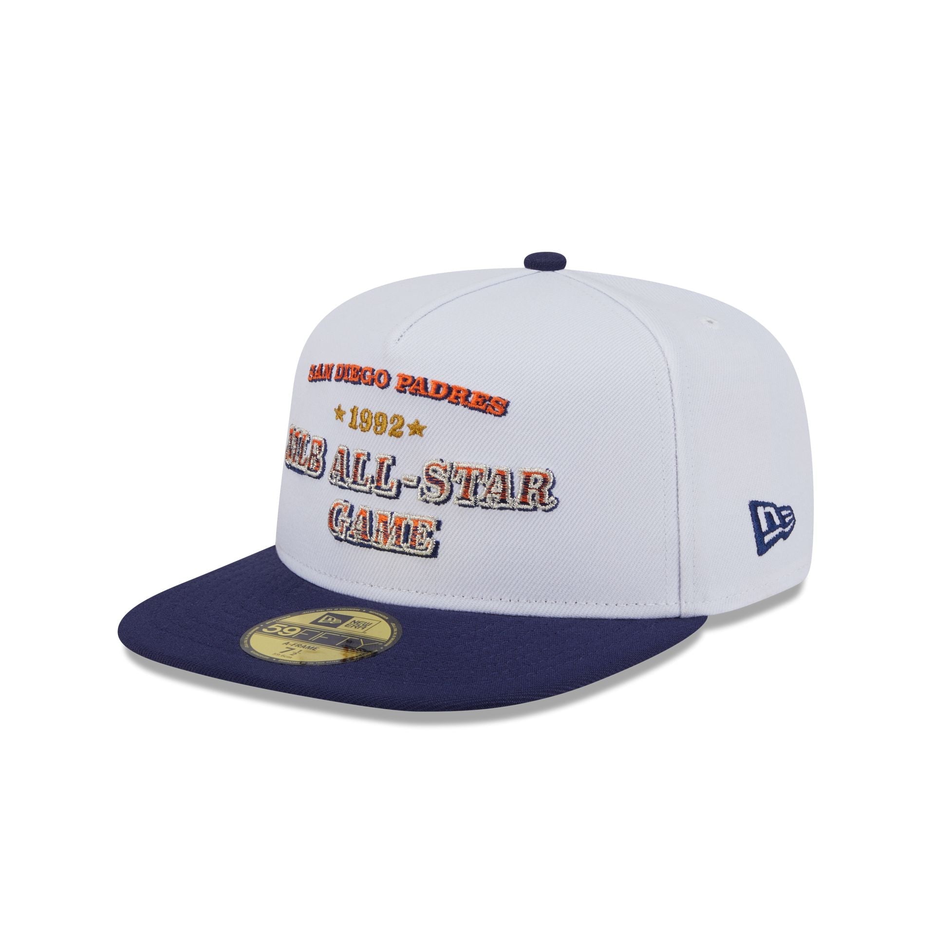 San Diego Padres Summer Derby White 59FIFTY A-Frame Fitted Hat