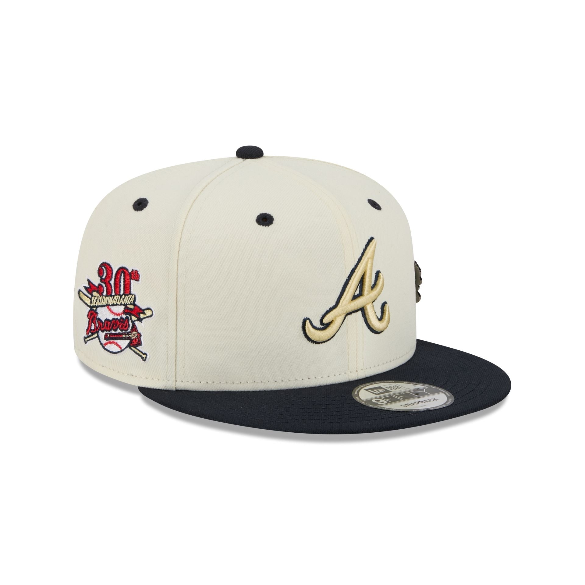 Atlanta Braves Mascot Pin 9FIFTY Snapback Hat