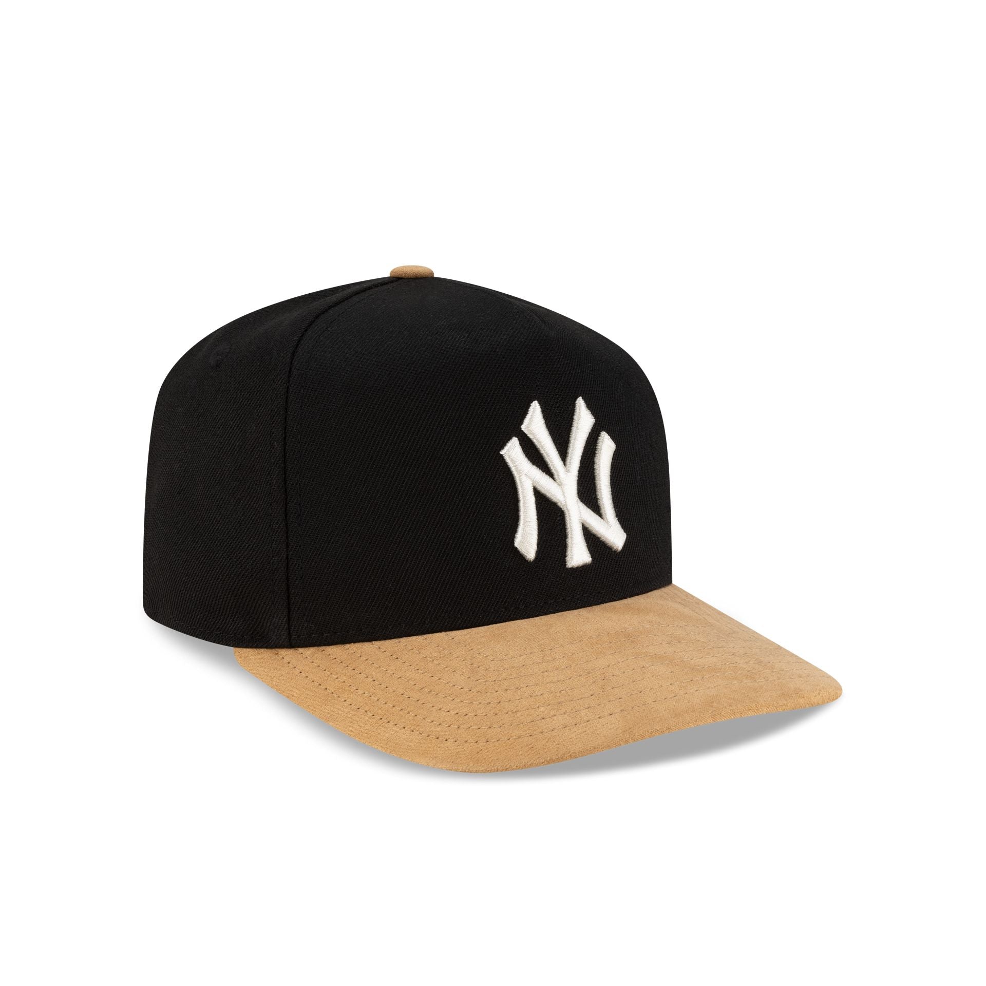 New York Yankees Camel Suede Visor 9FORTY A-Frame Snapback Hat