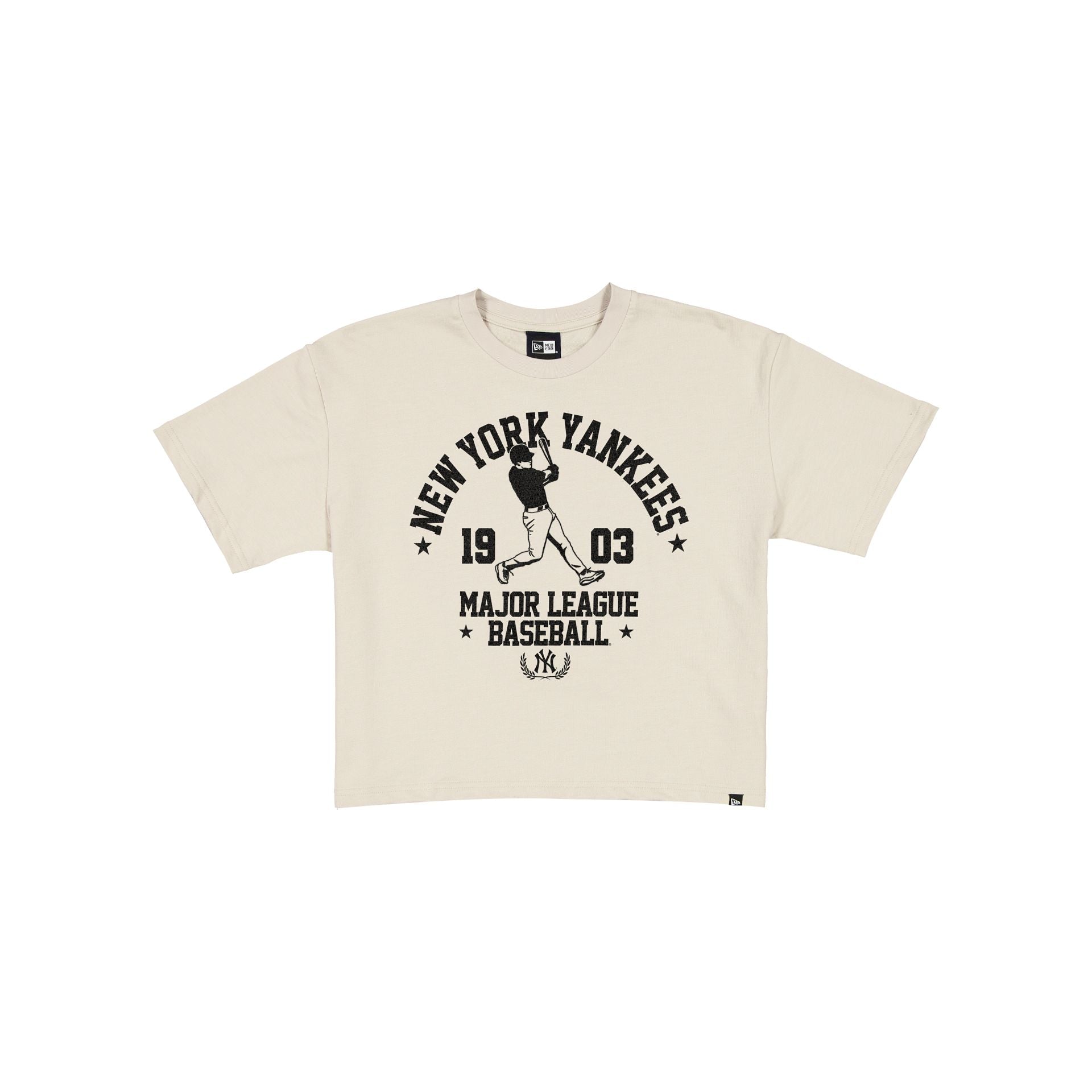 New York Yankees Throwback Prep Stone Women's Cropped T-Shirt