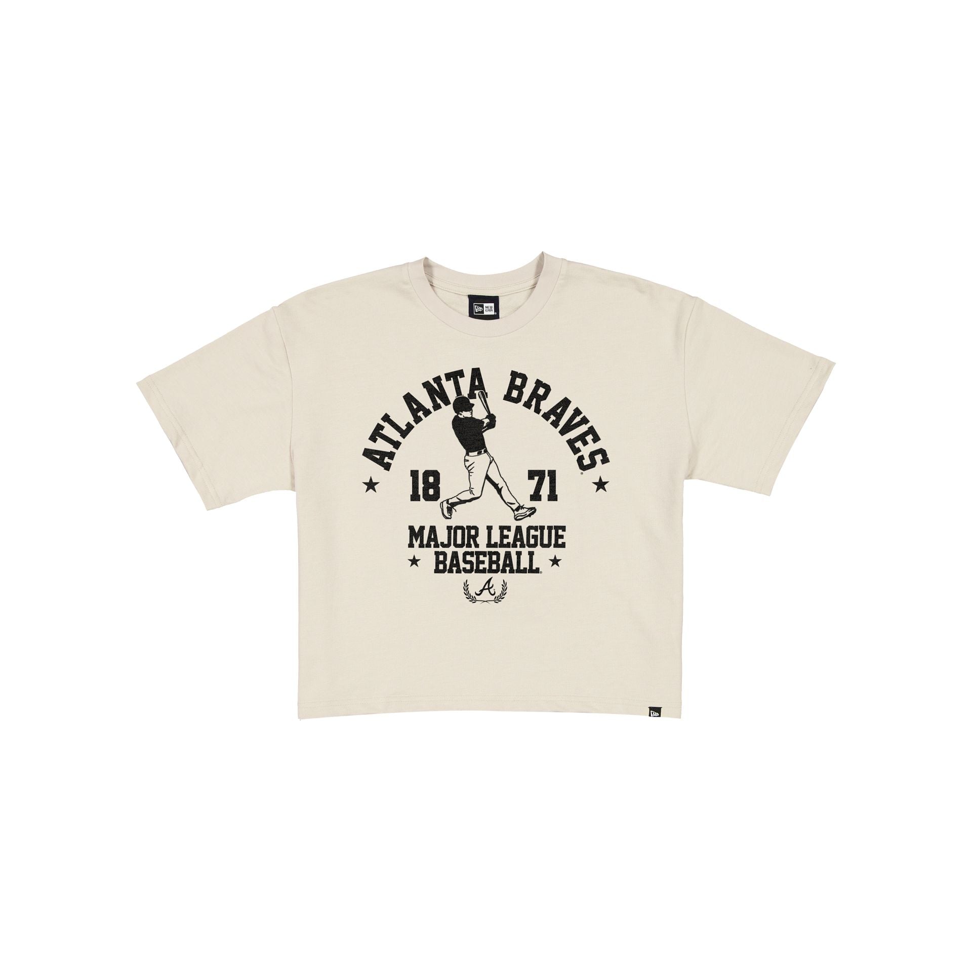 Atlanta Braves Throwback Prep Stone Women's Cropped T-Shirt