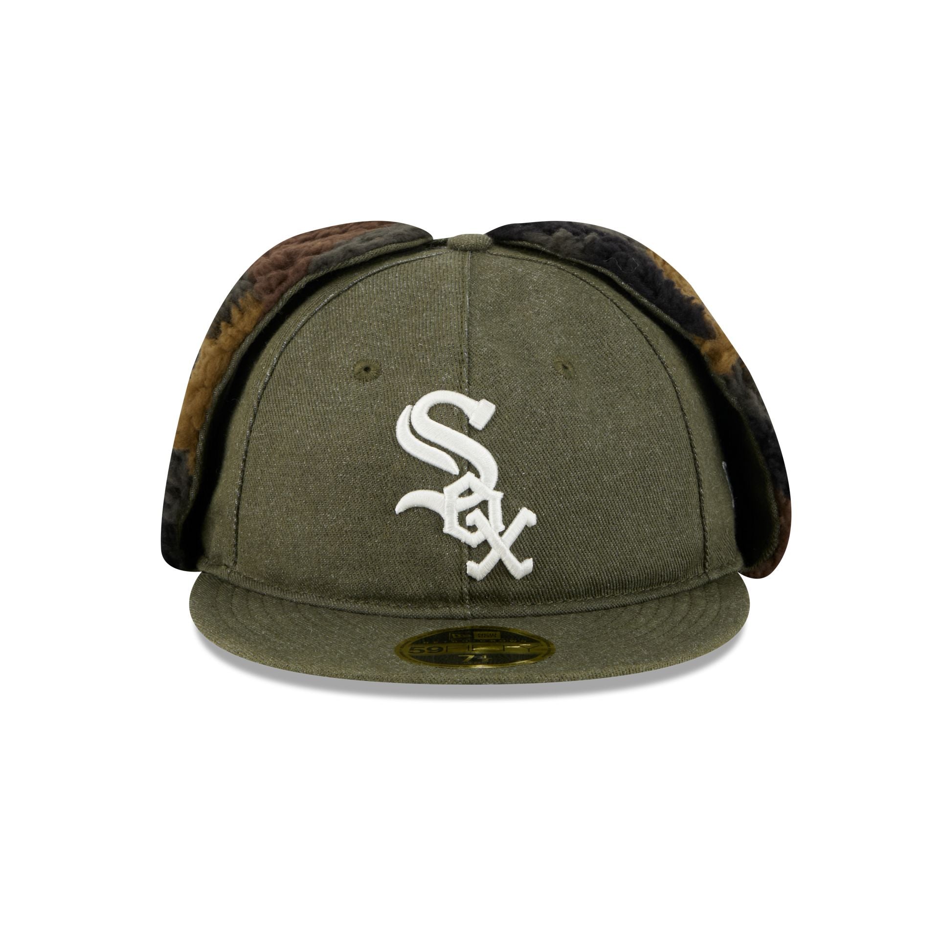 Chicago White Sox Three Looms Cotton Twill Camo Retro Crown Dog Ear 59FIFTY Fitted Hat