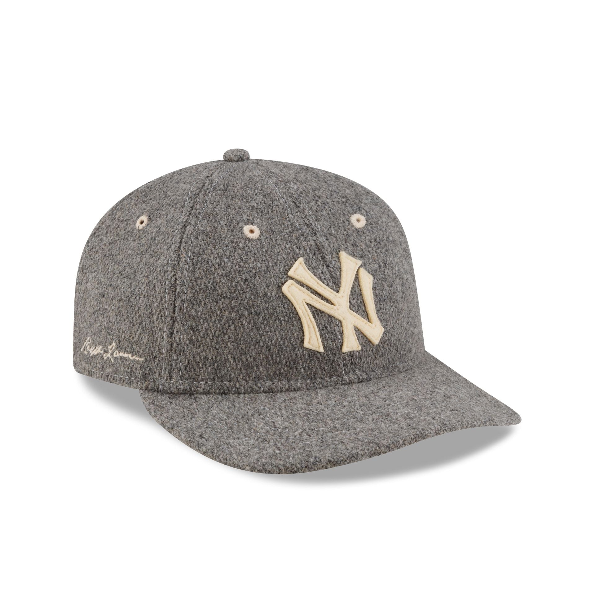 Ralph Lauren x New York Yankees Heather Gray Wool Retro Crown 9FIFTY Adjustable Hat