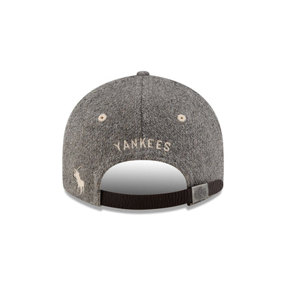 Ralph Lauren x New York Yankees Heather Gray Wool Retro Crown 9FIFTY Adjustable Hat