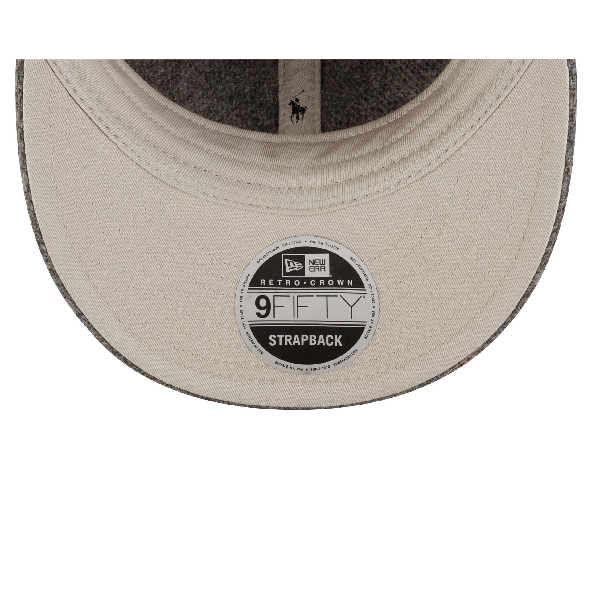 Ralph Lauren x New York Yankees Heather Gray Wool Retro Crown 9FIFTY Adjustable Hat