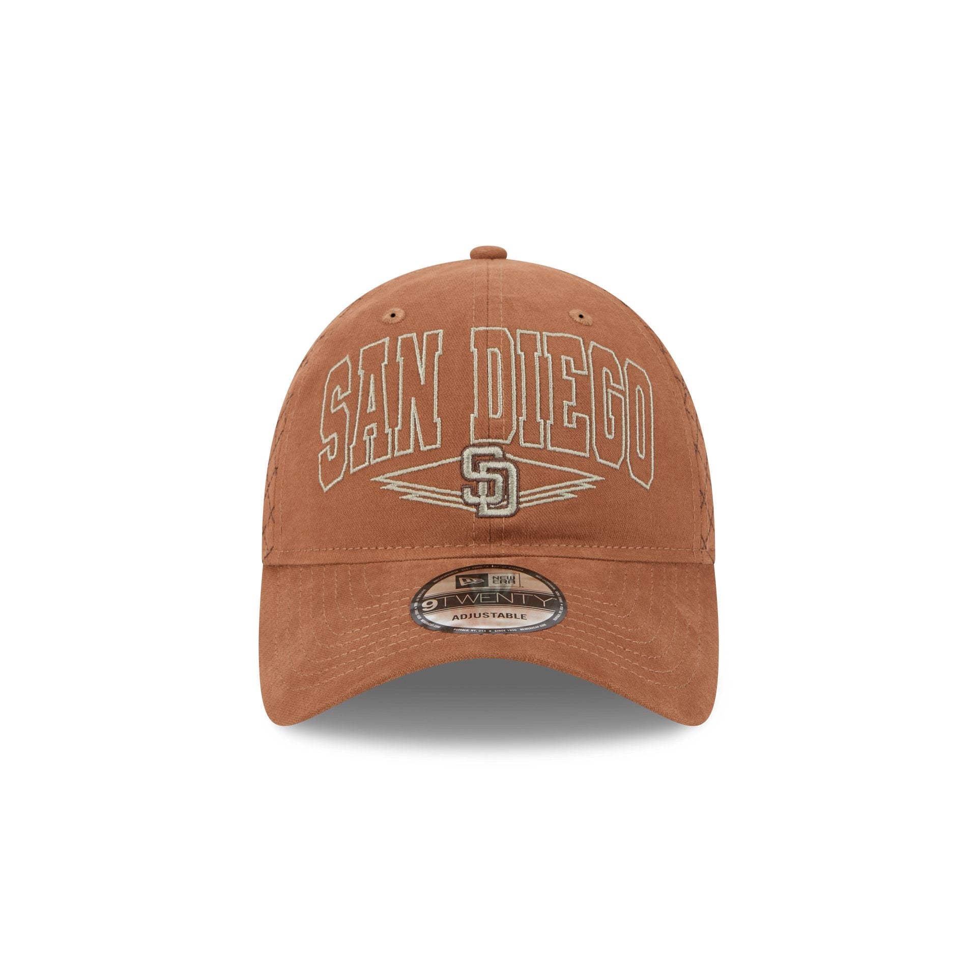 San Diego Padres Quilted Wordmark 9TWENTY Adjustable Hat