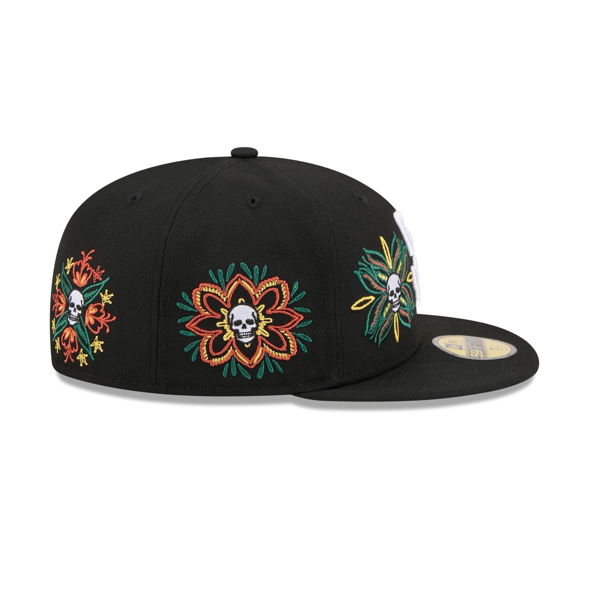 San Diego Padres Day of the Dead Skull & Flowers 59FIFTY Fitted Hat