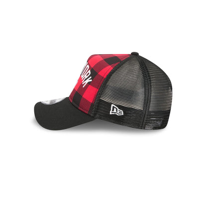 New York Yankees Evergreen Check 9FORTY A-Frame Trucker Hat