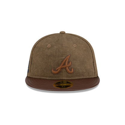 Atlanta Braves Utility Linen Retro Crown 59FIFTY Fitted Hat