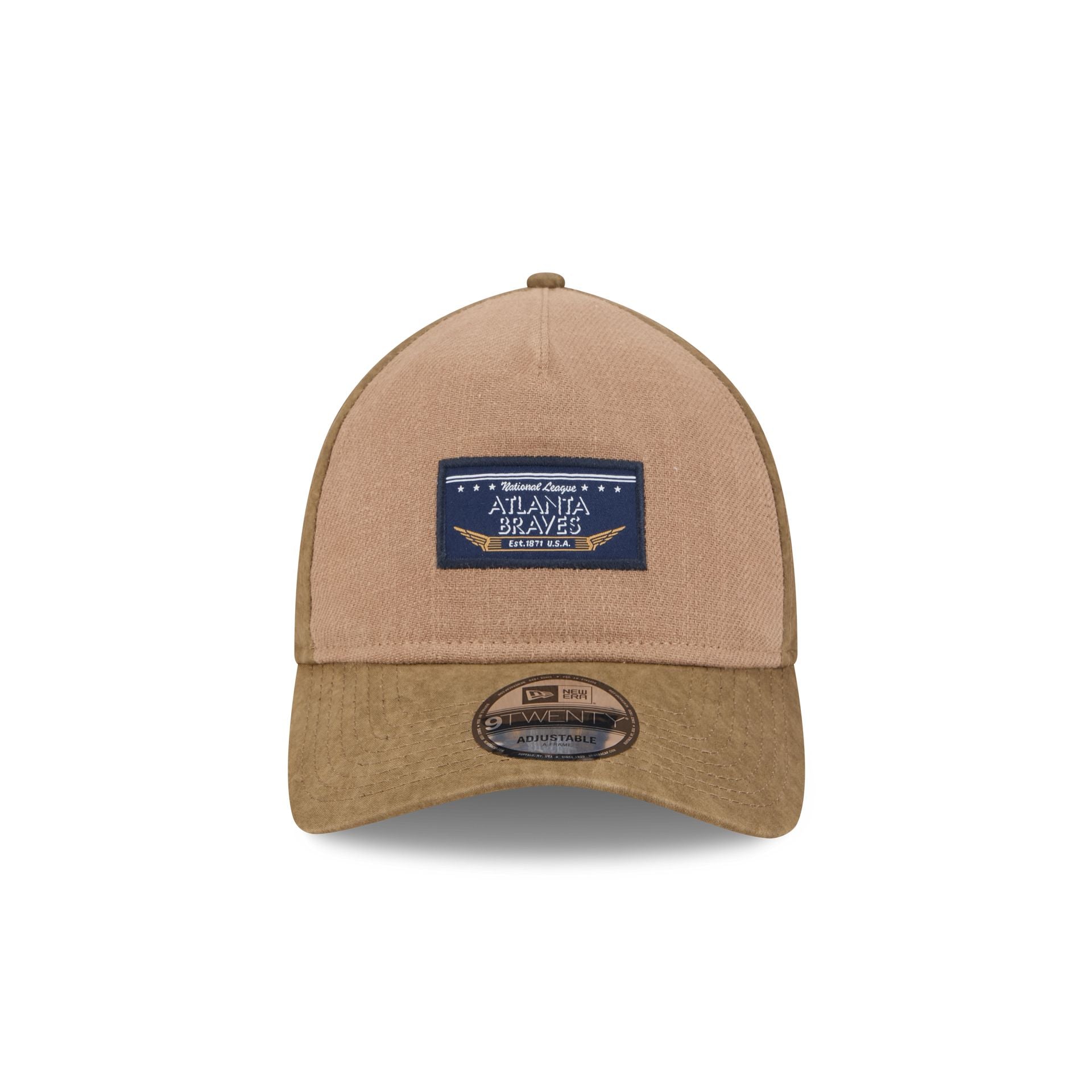 Atlanta Braves Utility Linen 9TWENTY A-Frame Adjustable Hat