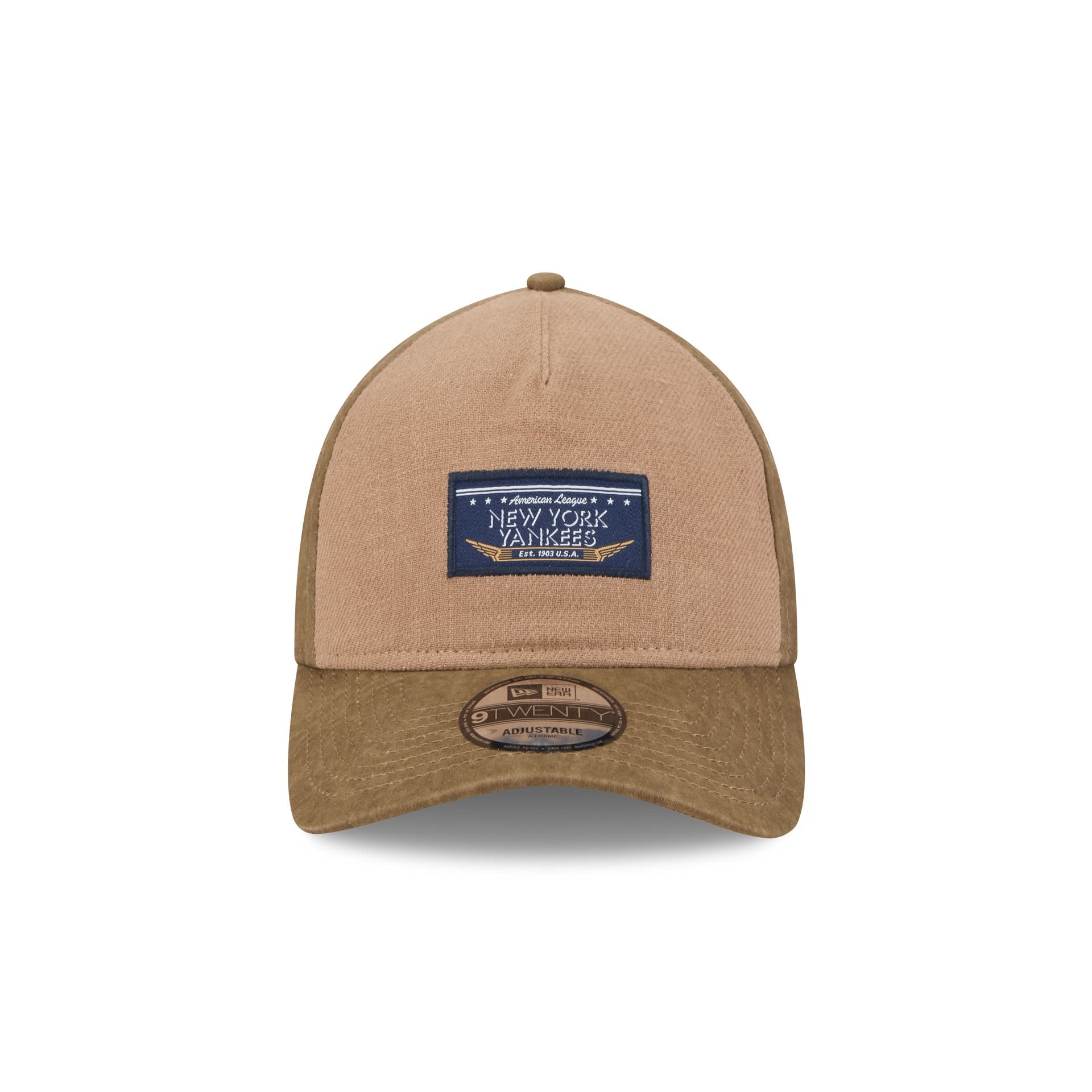 New York Yankees Utility Linen 9TWENTY A-Frame Adjustable Hat