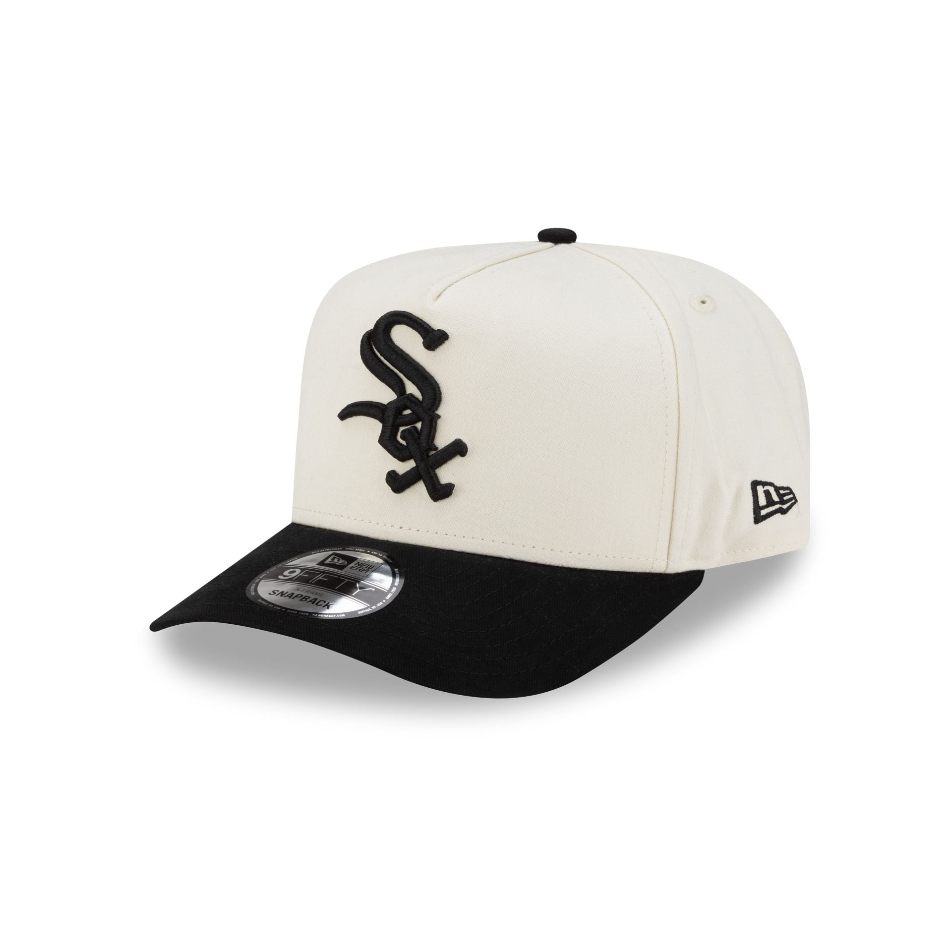 Chicago White Sox Cotton Brush Chrome Pre-Curve 9FIFTY A-Frame Snapback Hat