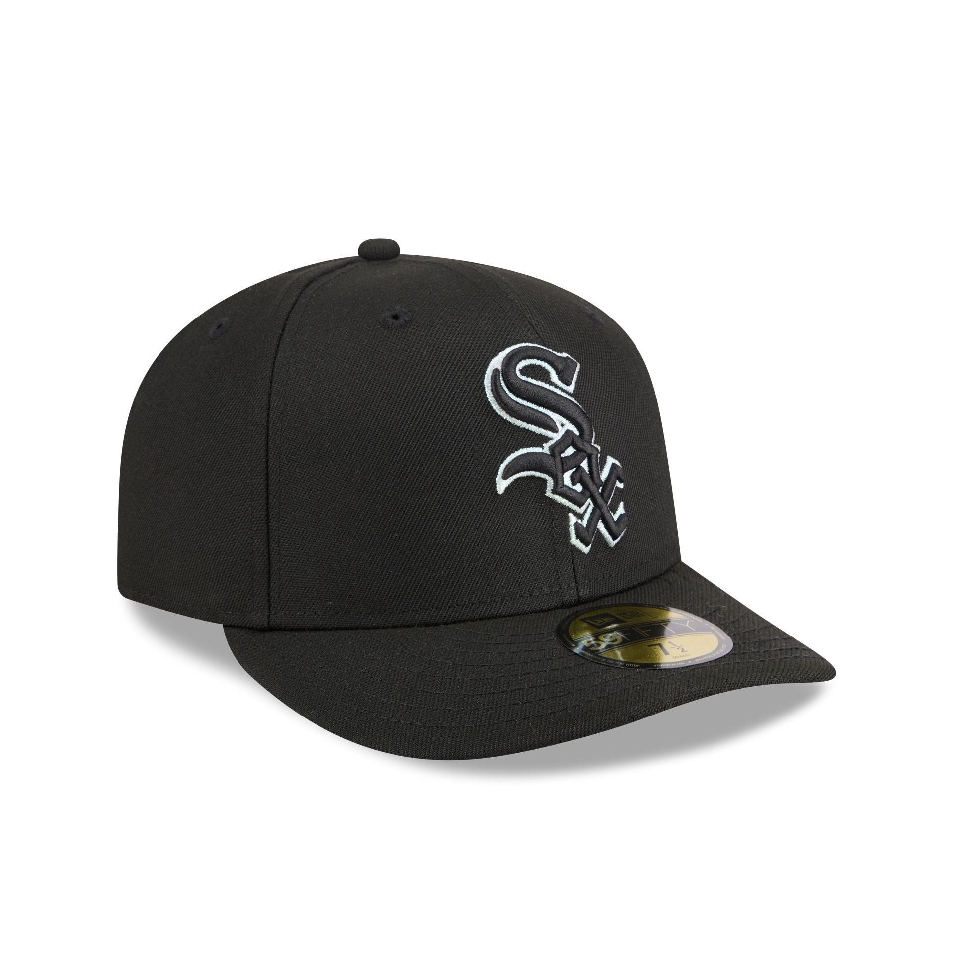 Chicago White Sox Black Pre-Curve 59FIFTY Fitted Hat
