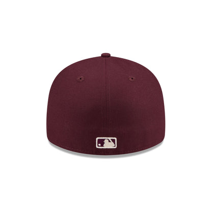 New York Yankees Maroon Pre-Curve 59FIFTY Fitted Hat